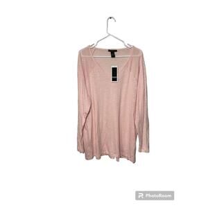 DESIGN HISTORY NWT Tunic Blouse Top Womens Plus Size 3X NEW Gems Y2k Longsleeve